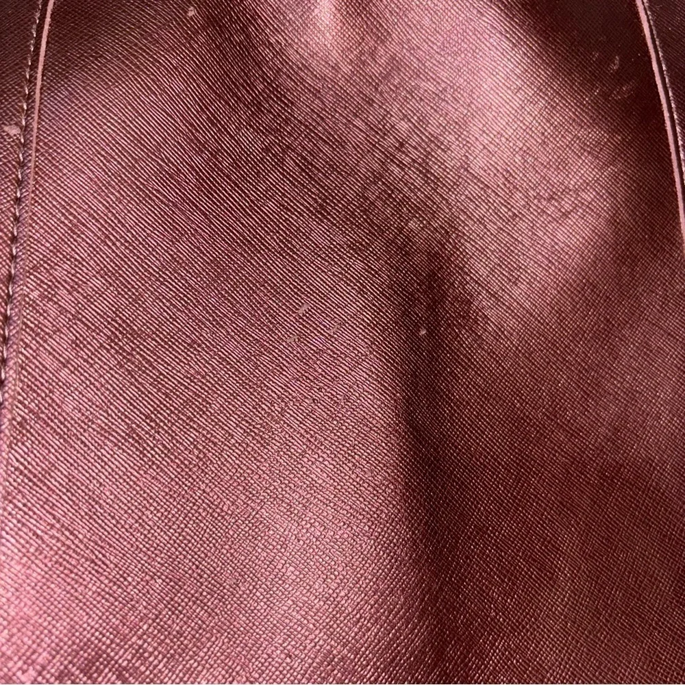 Bath & Body Works Metallic Burgundy Tote Bag